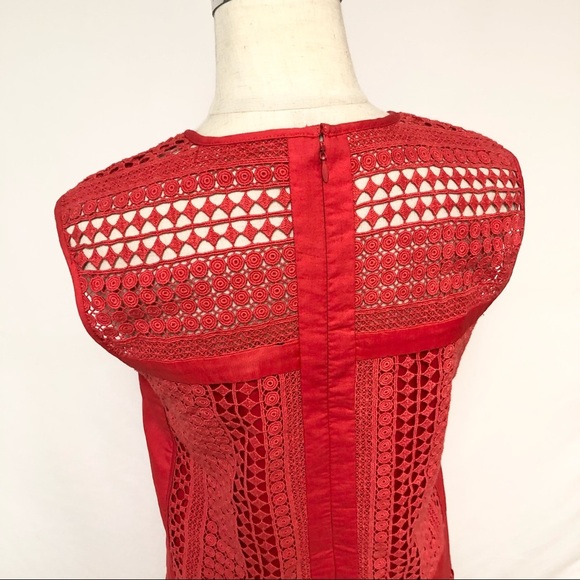 J. Crew Geo Lace Shift Dress Sz XS - Picture 9 of 12